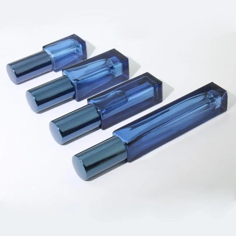 20pcs 3ml/5ml/10ml Square Empty Glass Perfume Spray Bottle Refillable Fragrance Fine Mist Atomizer Portable Liquid Containers