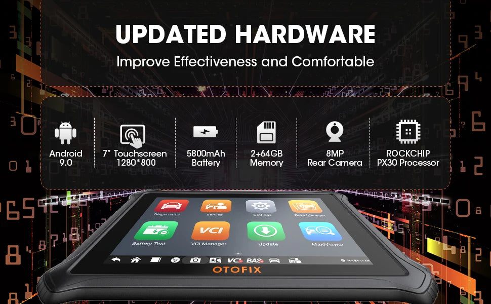 OTOFIX D1 Lite Automotive OBD2 Scanner 2 Year Update BiDirectional Control All System Diagnostic Scan Tool FCA SGW CAN FD & DoIP