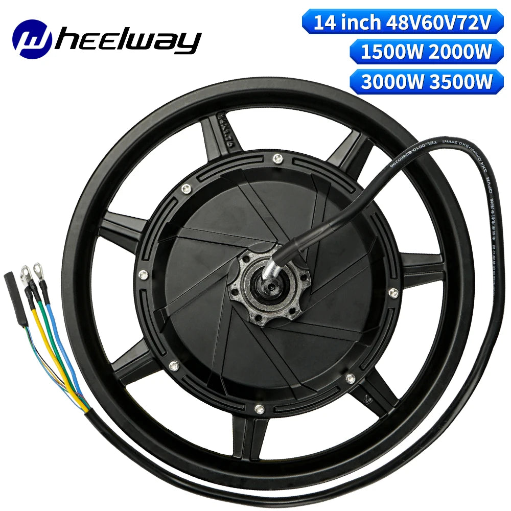 14 Inch Electric Bicycle Stronger Hub Motor 36V 72V 2000W 3000W 120km/h Brushless Scooter Electric Bicycle Motor Kugo Kirin B2