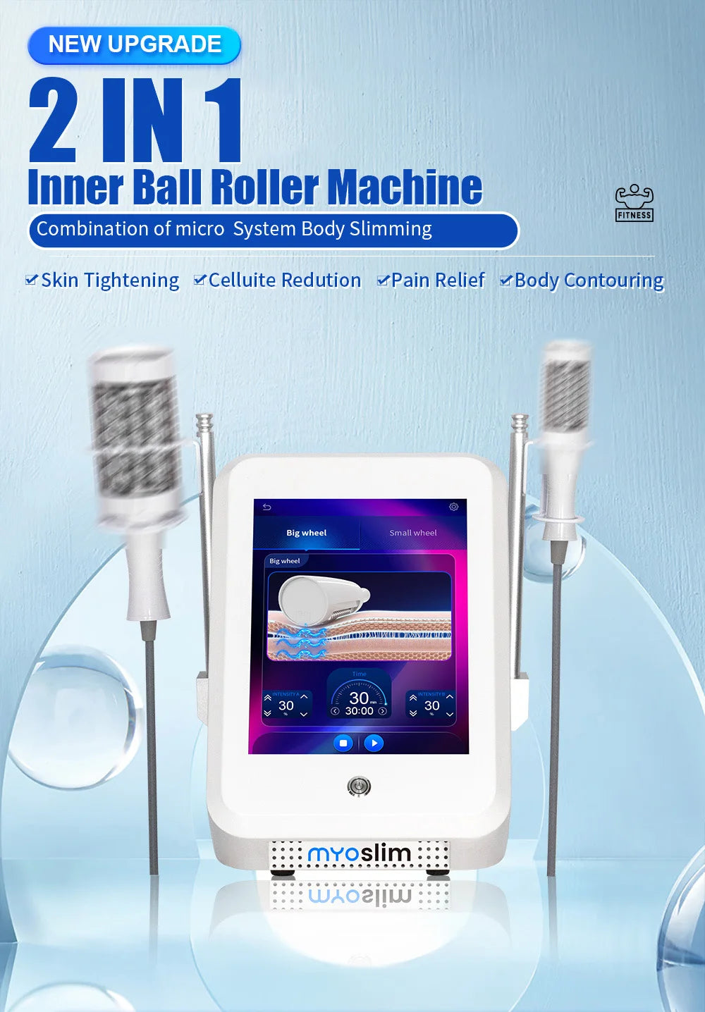MYOslimEMS Body Sculpt Machine Roller Massage Fat Burner Body Care Massage Devices Muscle Stimulation Electromagnetic Device SPA