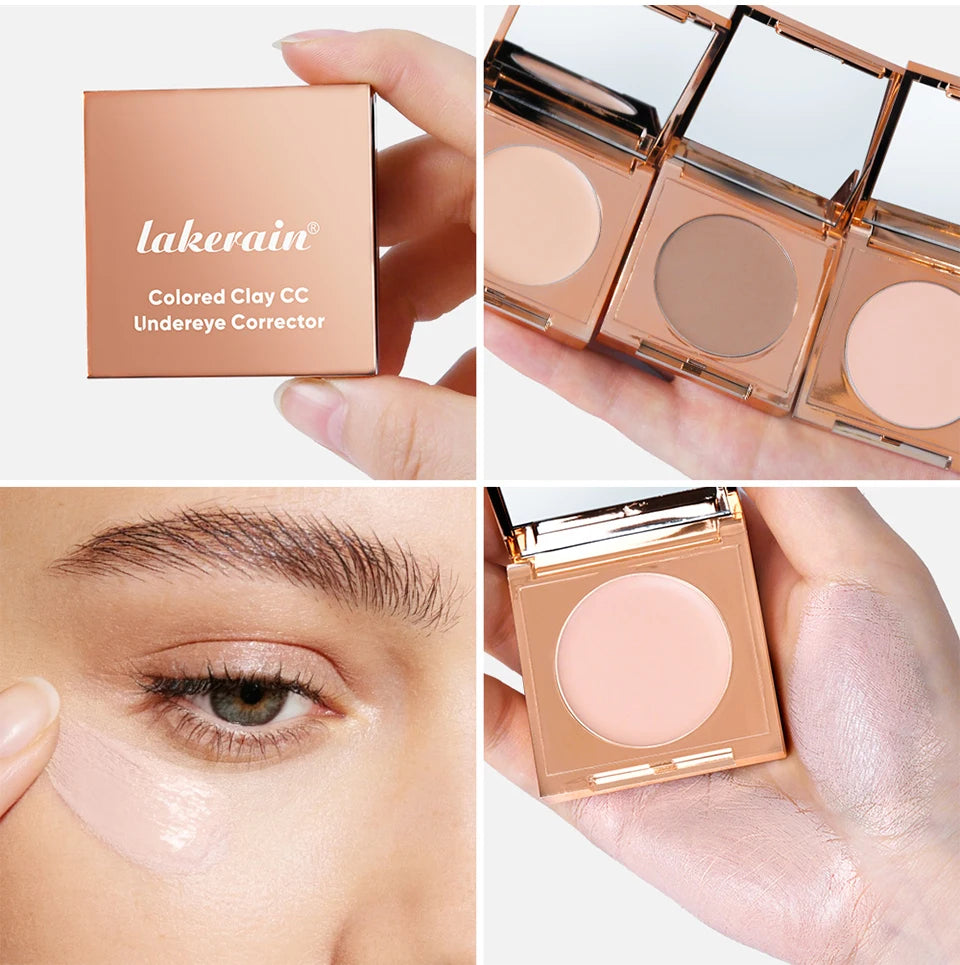 Eye Concealer Corrector With Brush Moisturizing Natural Foundation Long Lasting Waterproof Cover Dark Circles Under Eye Makeup