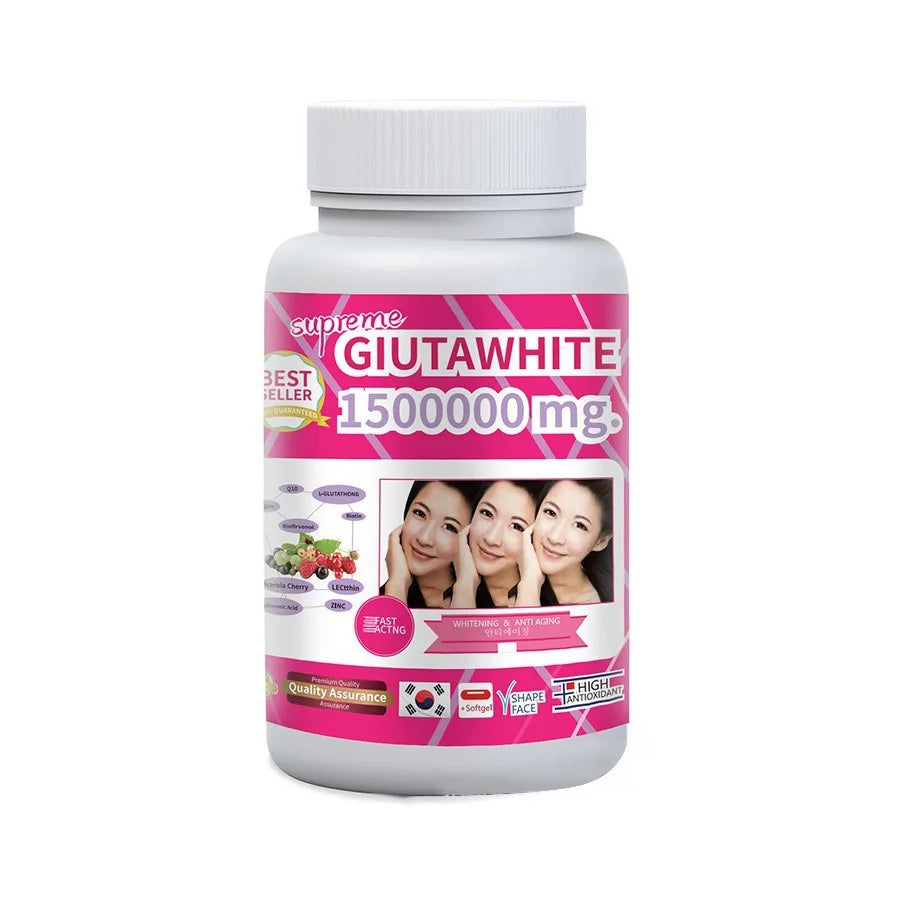 1500000mg Glutathione Capsules with Collagen Antioxidant Beauty Supplement for Skin Glow Hair Nutrition Daily Wellness Support