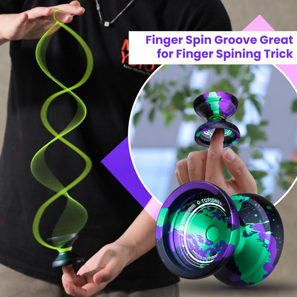 MAGICYOYO V12 Professional Yoyo for Advanced Player, Dual Function Yoyo for Kids Beginner