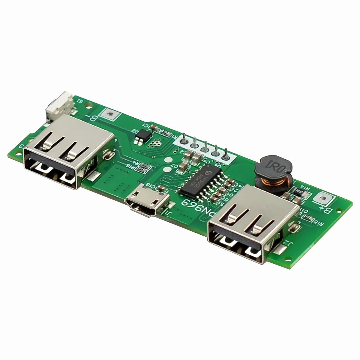 LED Dual USB 5V 2.4A Micro/Type-C USB Mobile Power Bank 18650 Charging Module Lithium Battery Charger Board Circuit Protection