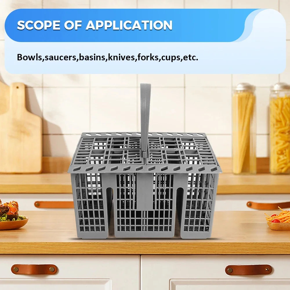 Detachable Dishwasher Cutlery Basket Portable Tableware Fork Spoon Cutlery Storage Kitchen Multifunctional Dishwashing Tools ﻿