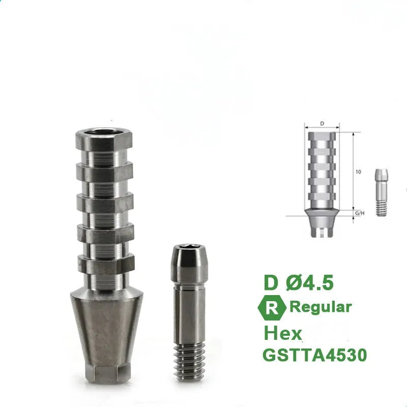 10pcs Dental Third Party Accessories Are Suitable for Temporary Screw Implant Replacements with Finished OSSTEM Products