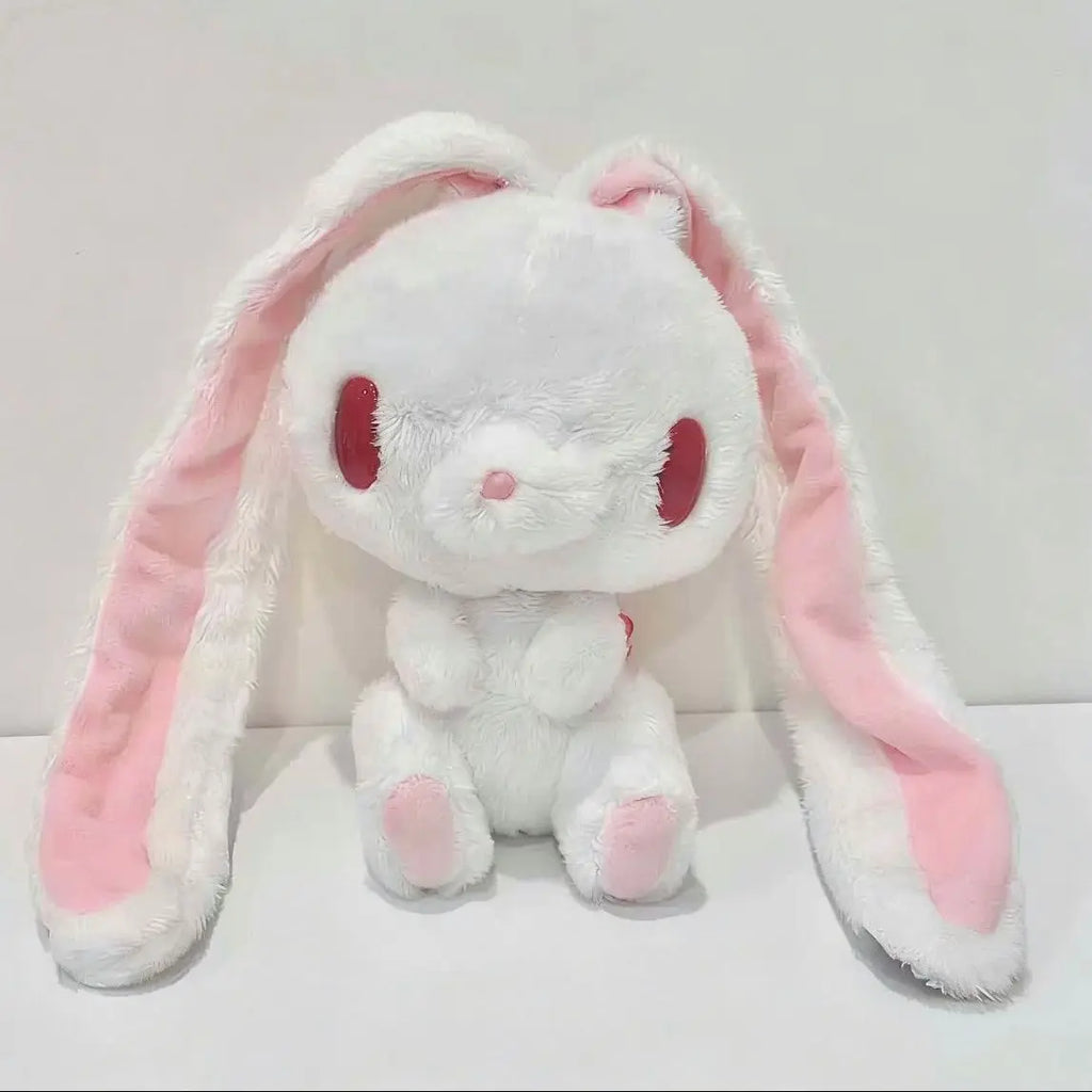 Kawaii Gloomy Bear Rabbit Pink White Japanese Cute Basic Sitting Posture Doll Long-Eared Rabbit Decoration Toy Peripheral Gifts