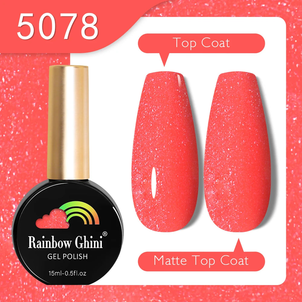 RG 15ML HEMA&TPO FREE Summer Series Fluorescent Gel Polish in Sporty Style Y2K Nail Polish Suitable for Parties Nail Art UV Gel