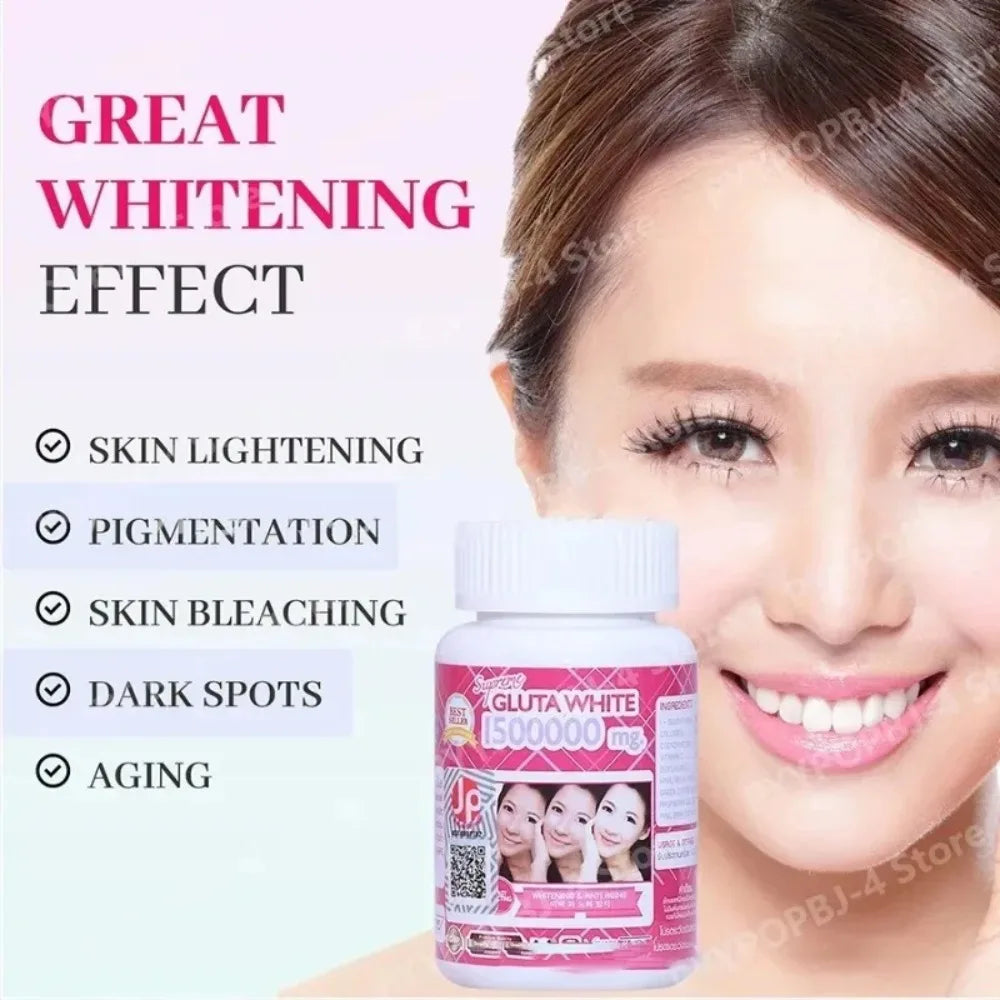 1500000mg Glutathione Capsules with Collagen Antioxidant Beauty Supplement for Skin Glow Hair Nutrition Daily Wellness Support