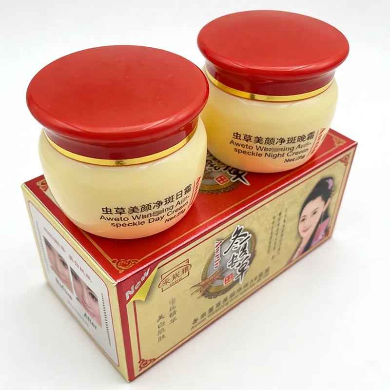 Aweto Lighthening Anti-Acne Day Night Cream Set