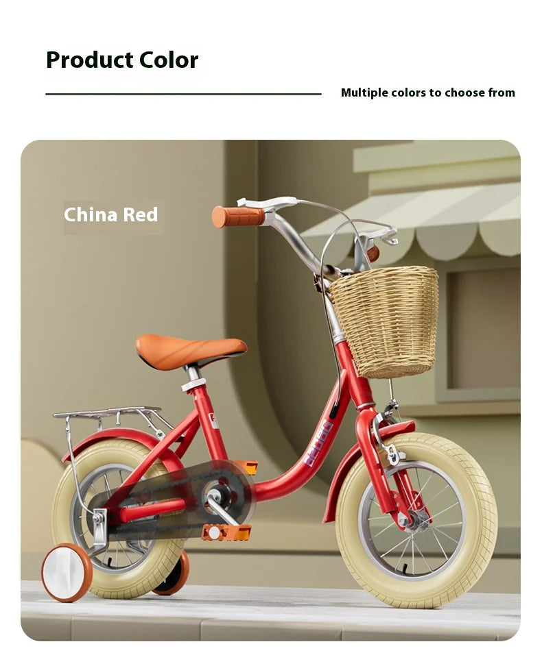 Children's bicycle with auxiliary wheels 12-14-16-18-20 inches