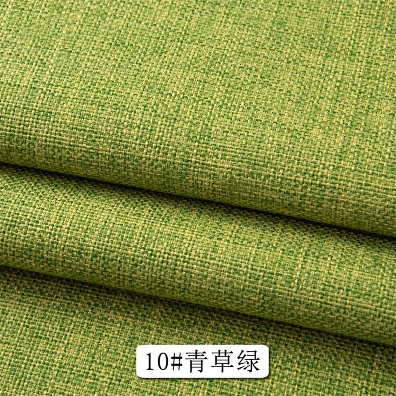 150 Cm Wide Home Textile Cotton Linen Style Sofa Fabric Solid Color Thickened Linen Coarse Cloth DIY Tablecloth Fabric 400 G / M