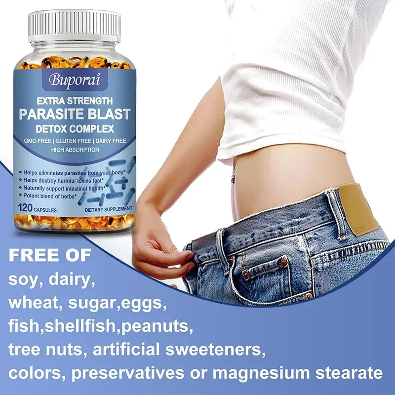 Parasite Blast Detox Complex - Eliminate Parasites, Supports Intestinal Cleansing Enhance Immunity, Promote Digestion