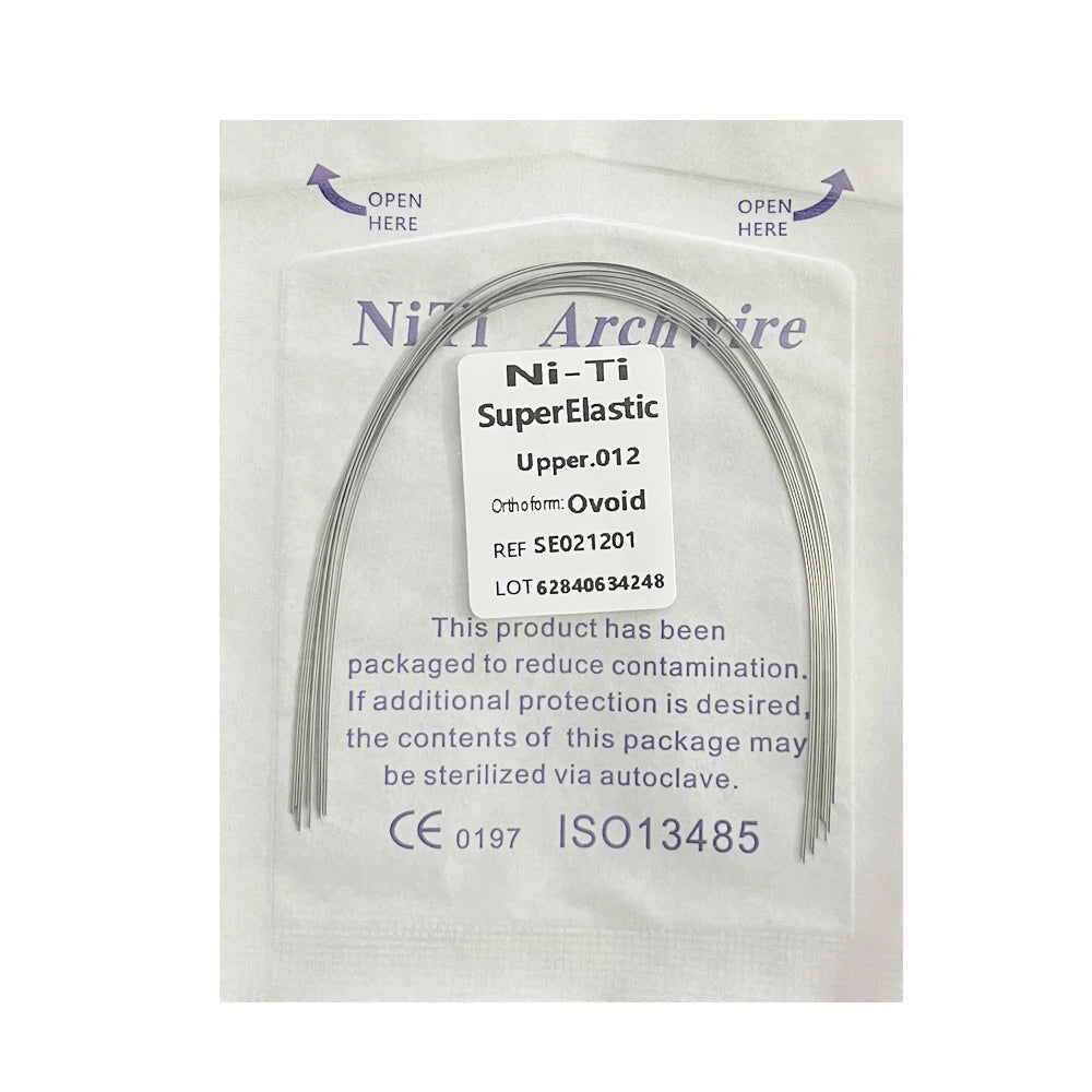 10pcs/Pack AG Dental Orthodontic Arch Wires NITI Round / Rectangular Oval Form Ortho Arch Wire Dentist Tool