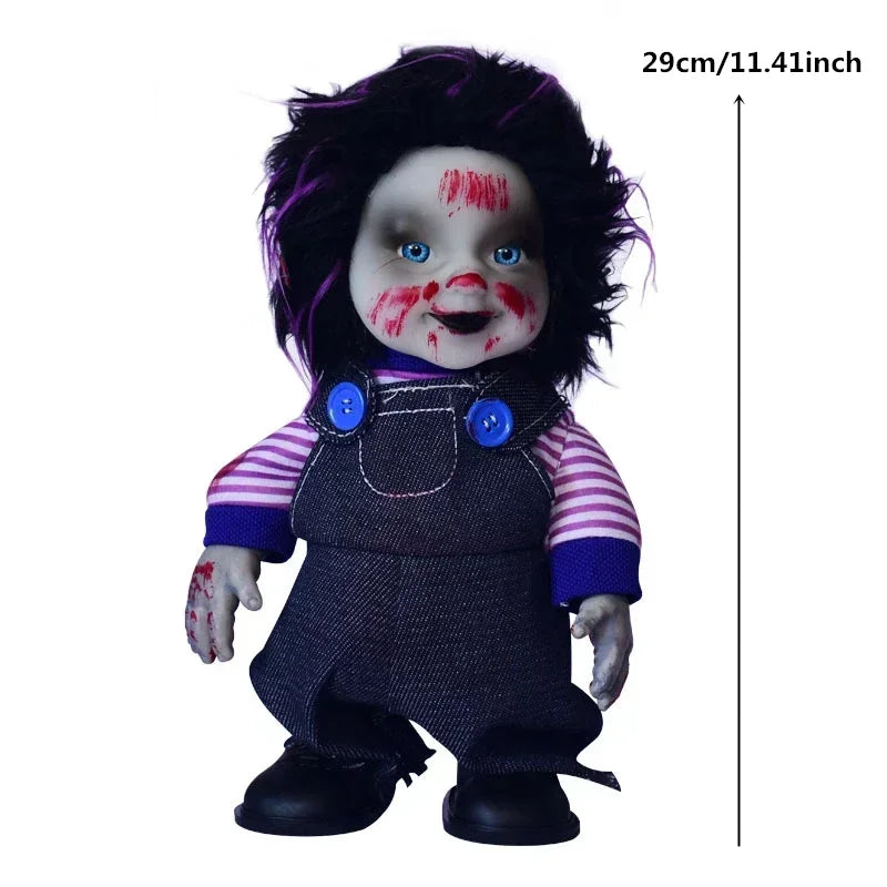 1PC Halloween Decoration Hanging Pumpkin Head Scream Sound Party Prop Haunted House Parties Home Decor Funny Electric Toys