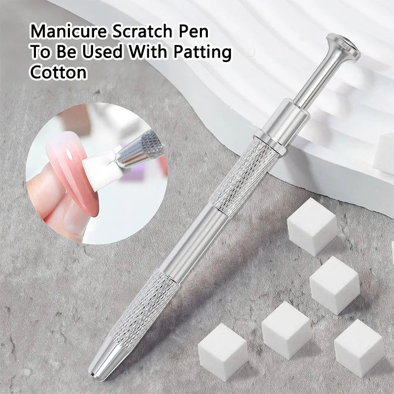 20/50/100PCS Nail Sponge & Grabber Clamp Set for Gradient Nail Art Gel Polish Design DIY Manicure Tools Professional Salon Use