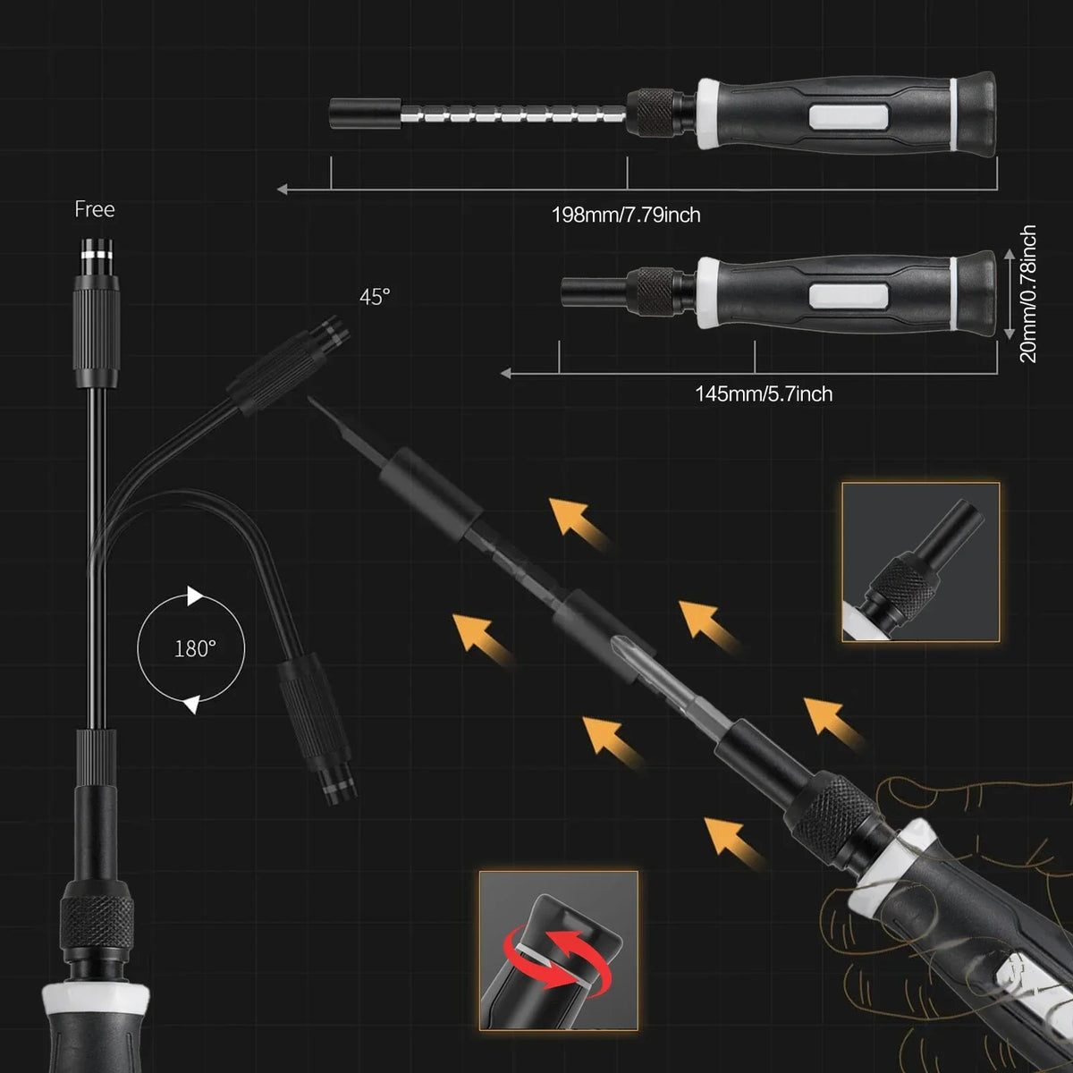 Precision Screwdriver Set, Laptop Tool Kit, 152/25 in 1 Professional Computer Screwdriver Repair Kit T5 T6 Torx Screwdriver