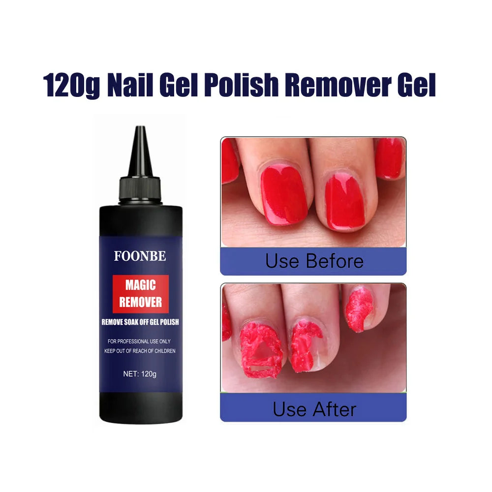 120g/250g Magic Remover Nail Polish Remover Peel Off Burst UV Gel Polish Fast Remove Semi Permanent Varnish Polish Cancel Glue