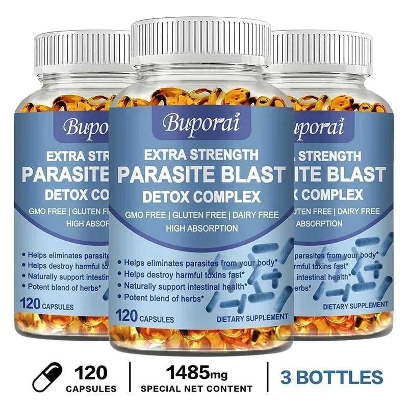 Parasite Blast Detox Complex - Eliminate Parasites, Supports Intestinal Cleansing Enhance Immunity, Promote Digestion