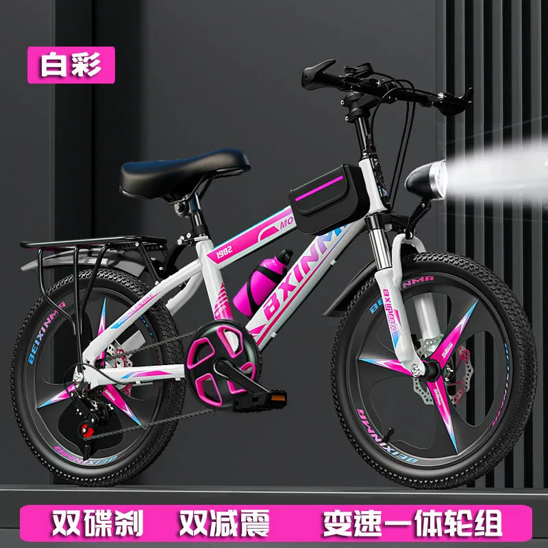 Bicycle for children aged 6 to 12  boys and girls high school children students  mountain bikes  variable speed 18/22 inch bikes