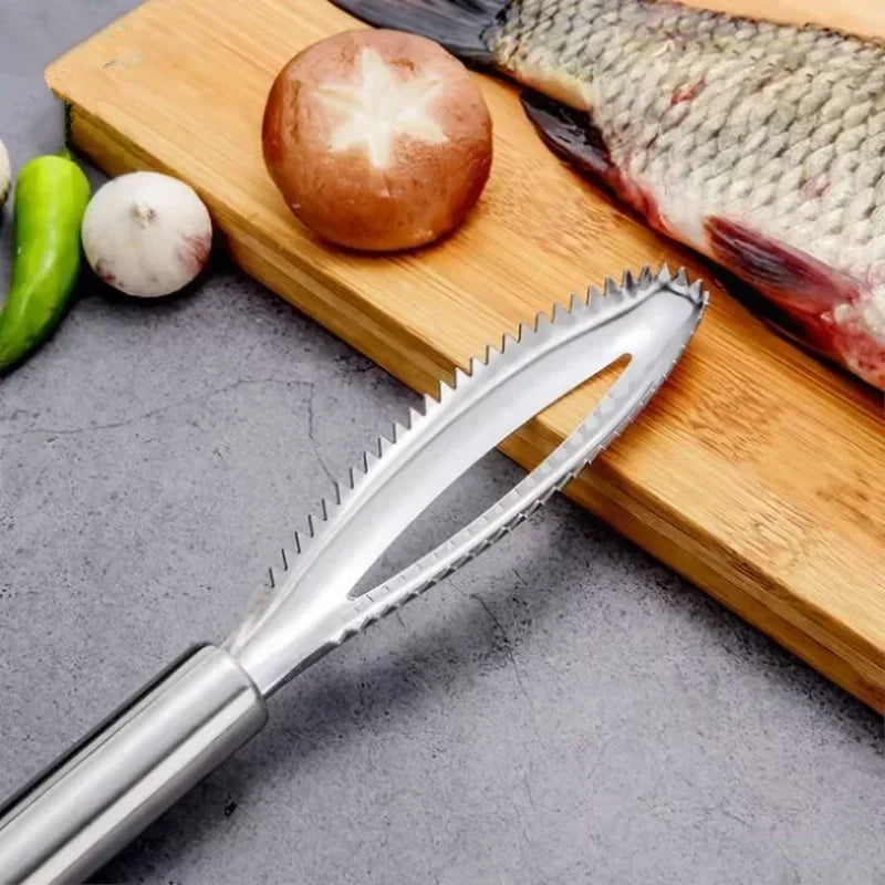 Multi-Purpose Kitchen Scraper, for Fish, Ginger, Crevices. 27cm, Pointed Tip, Versatile Tool