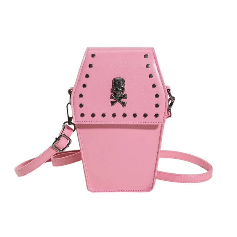 2023 NEW Crossbody Bag Halloween Coffin Purse Small Phone Bag Gothic Bag