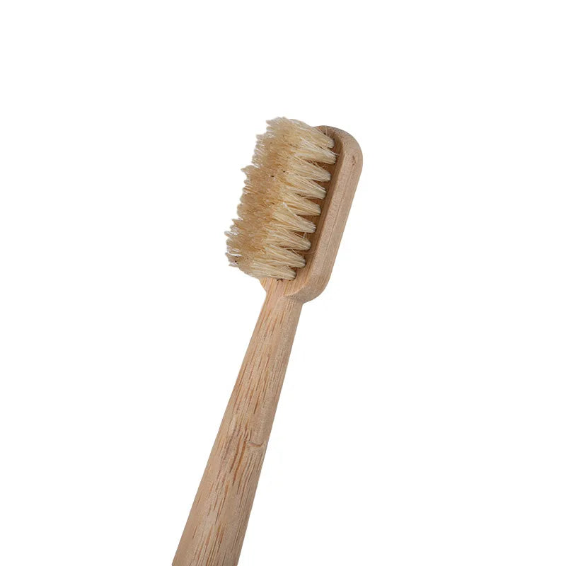 10 Pack Artificia Boar Bristles Natural Bamboo Toothbrush Eco-Friendly Stand Up Biodegradable Bamboo Toothbrush Medium Bristles