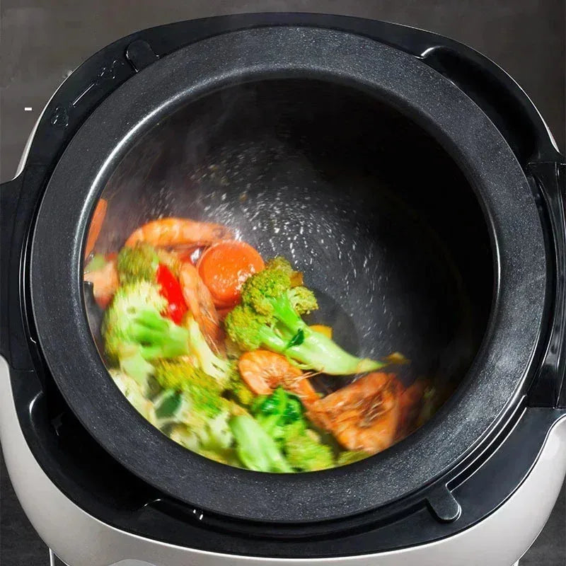 2026 2000W Intelligent Automatic Stir Frying Machine Household Electric Cooking Wok Pot Non-stick Multifunctional Cooker Pot 220