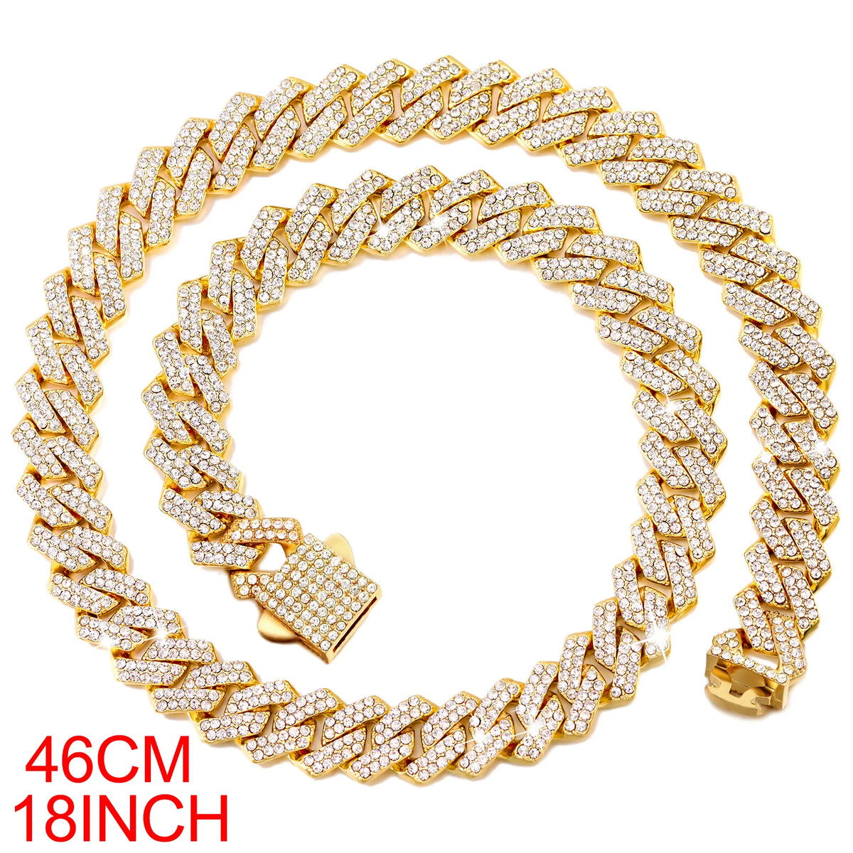 Men Initial Name Pendant Necklace with Hip Hop Iced Out Rhinestone Paved Cuban Link Chain Necklace Fashion Birthday Jewelry Gift
