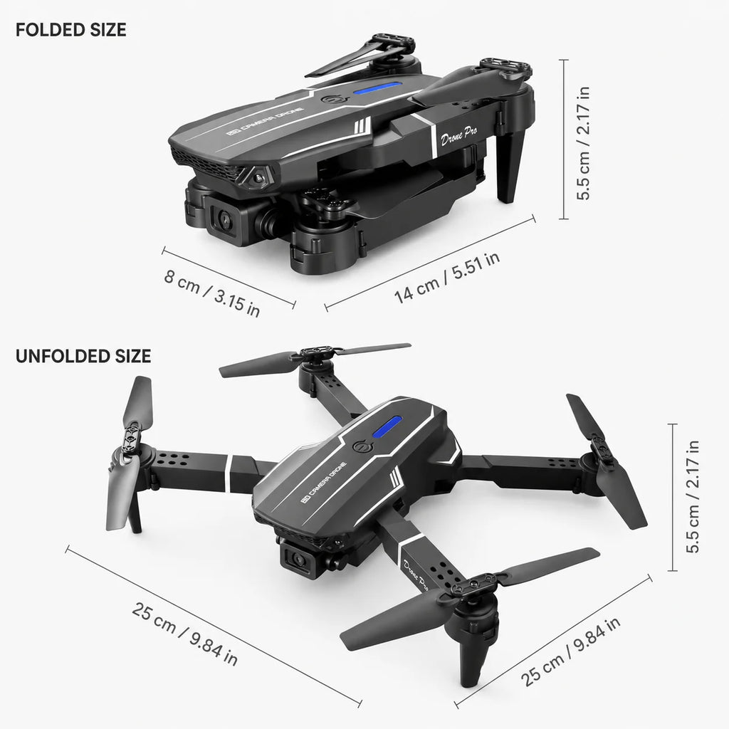 ZNLYRION S101 Foldable RC Drone 4K HD Dual Camera WIFI FPV APP Waypoint Flight Altitude Hold 6-Axis Gyro Quadcopter for Beginners