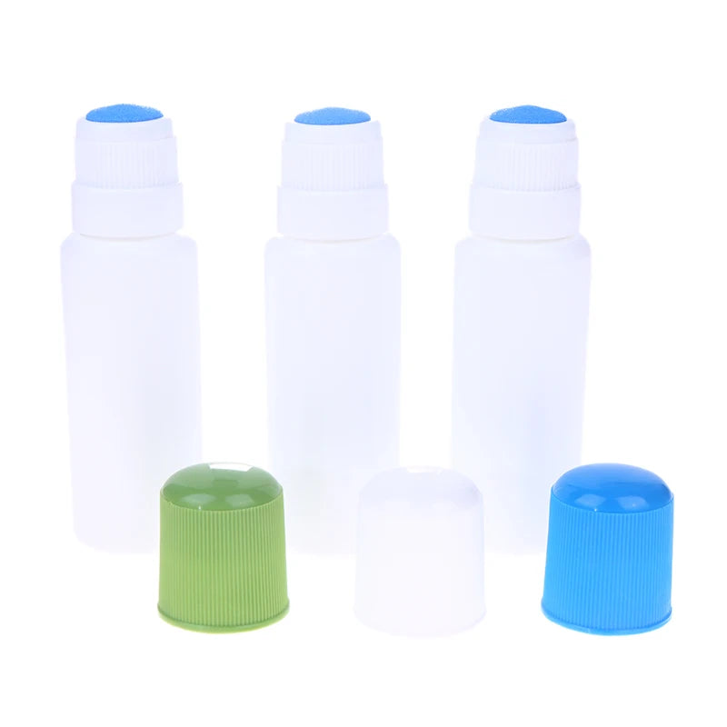50ML Empty Smudge Bottle Liquid Applicator Sponge Head Soreness Liquid Bottle For Daub Filling Liniment Medicine