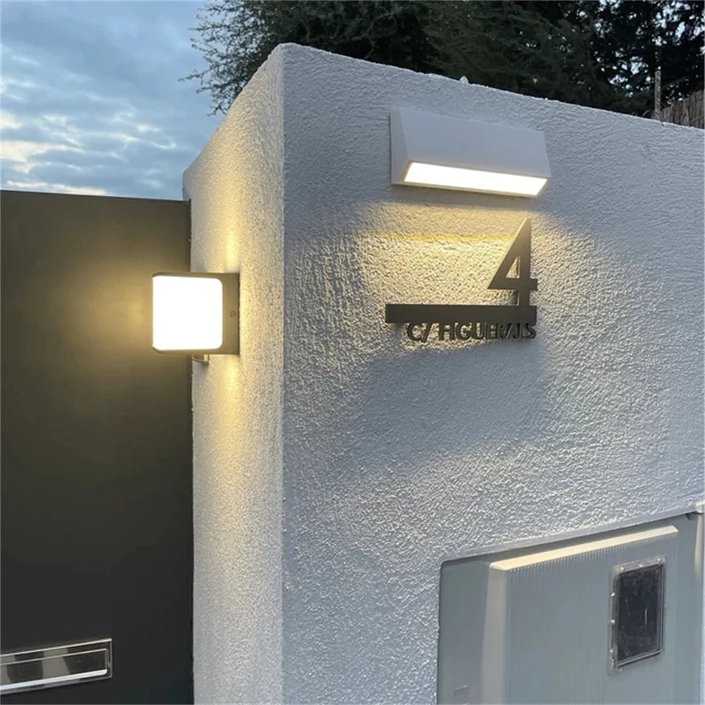 Personalized Laser Cut Acrylic Modern Design House Floating Sign Door Address Number Plaques Outdoor Nordic Home Decor Wall art