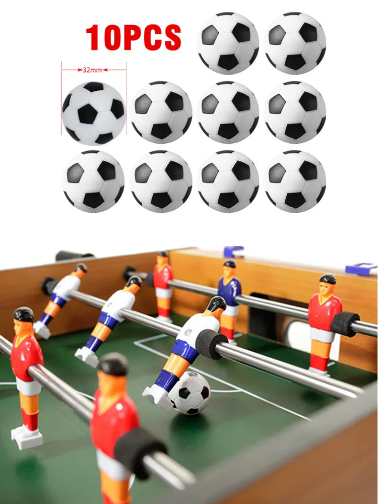 6/8/10pcs Tabletop Soccer Replacement Ball 32mm Soccer Player Gift Game Accessories Parent-Child Interactive Soccer Board Game