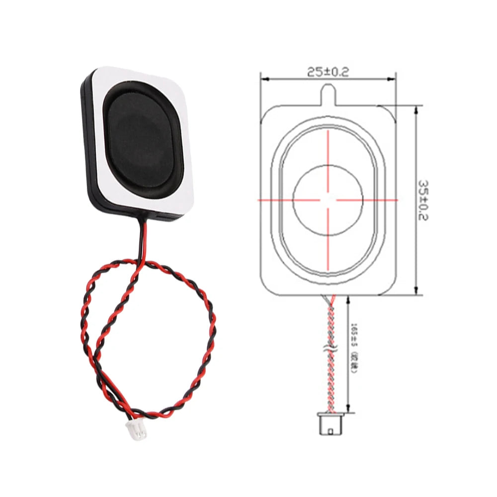 1 5 10pcs 4 ohm 8 ohm 3W 2W 3525/2535 Cavity Speaker 4Ω 8Ω 2 3 Watt BOX Audio Speaker for Notebook Computer Ultra-thin