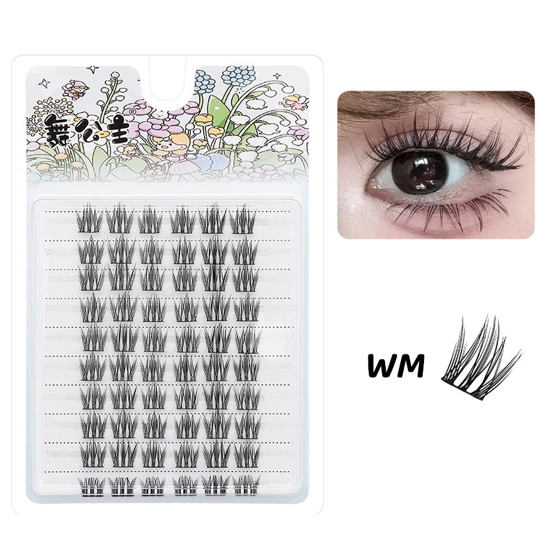 10 Rows Individual Lashes DIY at Home Lash Extension Cluster Wholesale Natural Makeup Eyelashes