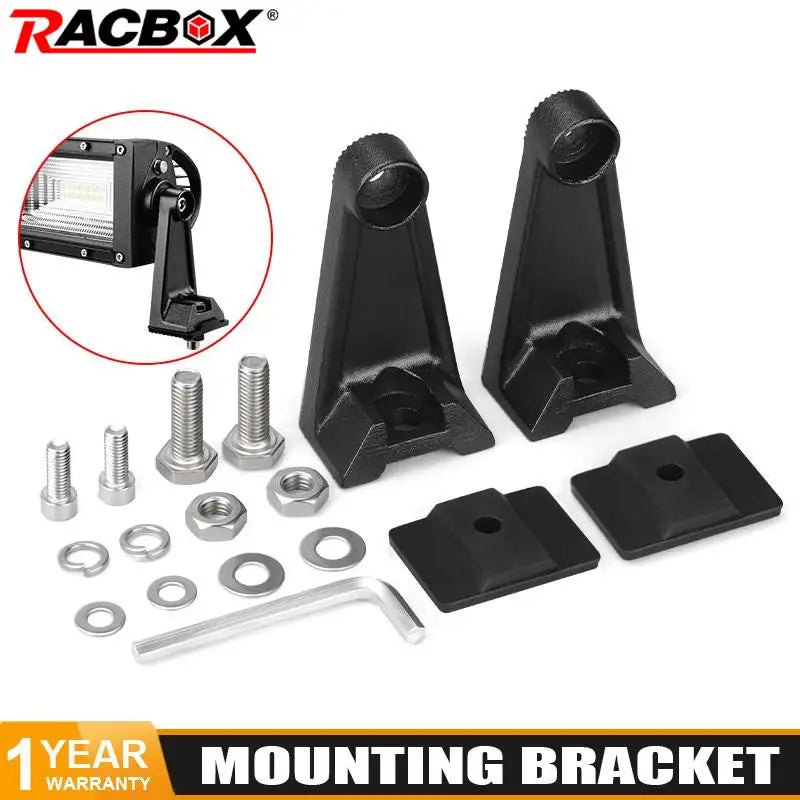 LED Light Bar Side Mounting Bracket Head Foglamp Mount Bracket Holder Bracket For Jeep 4x4 4WD Truck Offroad Car ATV UTV Tractor