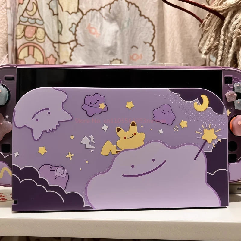 Switch Ns2 Hard Shell Protective Case For Cute Anime Character Pattern Handheld Game Console Accessories Periphery Joystick Cap