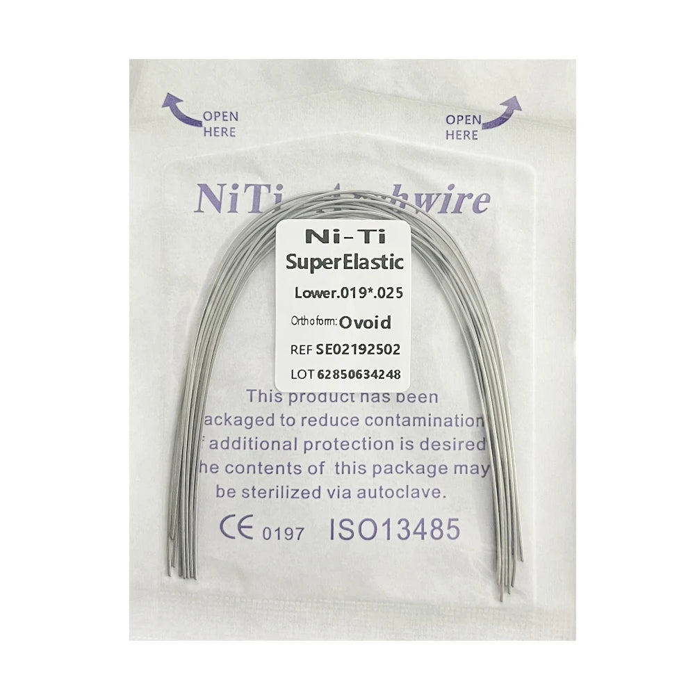 10pcs/Pack AG Dental Orthodontic Arch Wires NITI Round / Rectangular Oval Form Ortho Arch Wire Dentist Tool