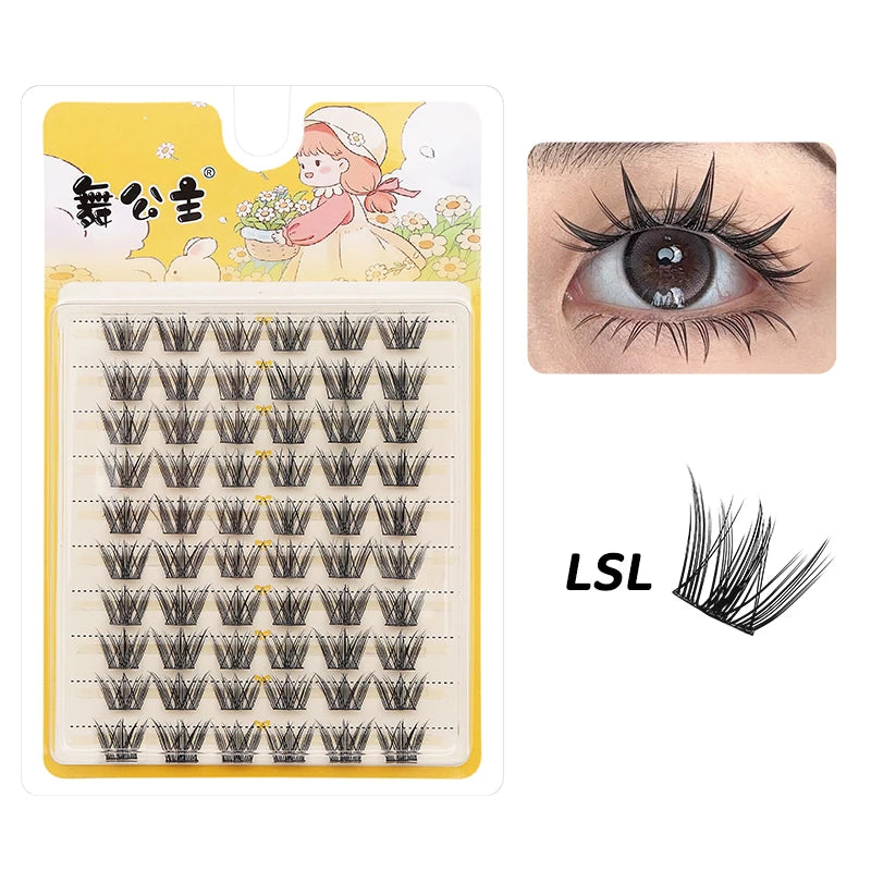 10 Rows Individual Lashes DIY at Home Lash Extension Cluster Wholesale Natural Makeup Eyelashes