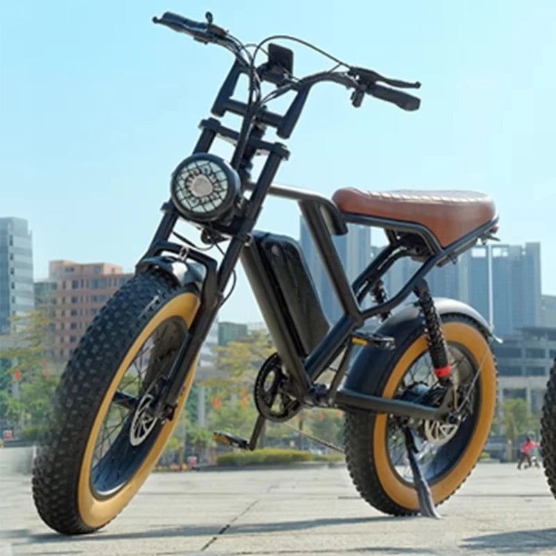 QQA Food delivery electric bicycle 20 inch fat tire electric bicycle 48V 17.5ah removable battery high speed motor Ebike