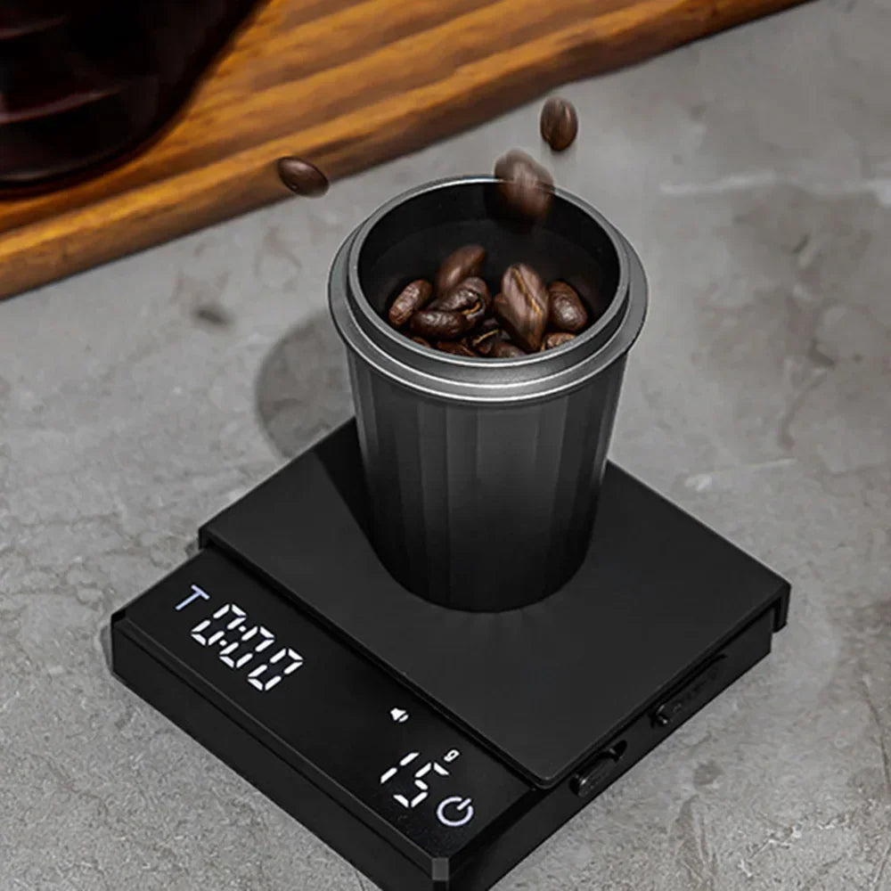 Youpin Kitchen Coffee Scale with Timer Rechargeable Digital Scale 0.1g High Precision 3 Modes Drip Espresso Scale Barista