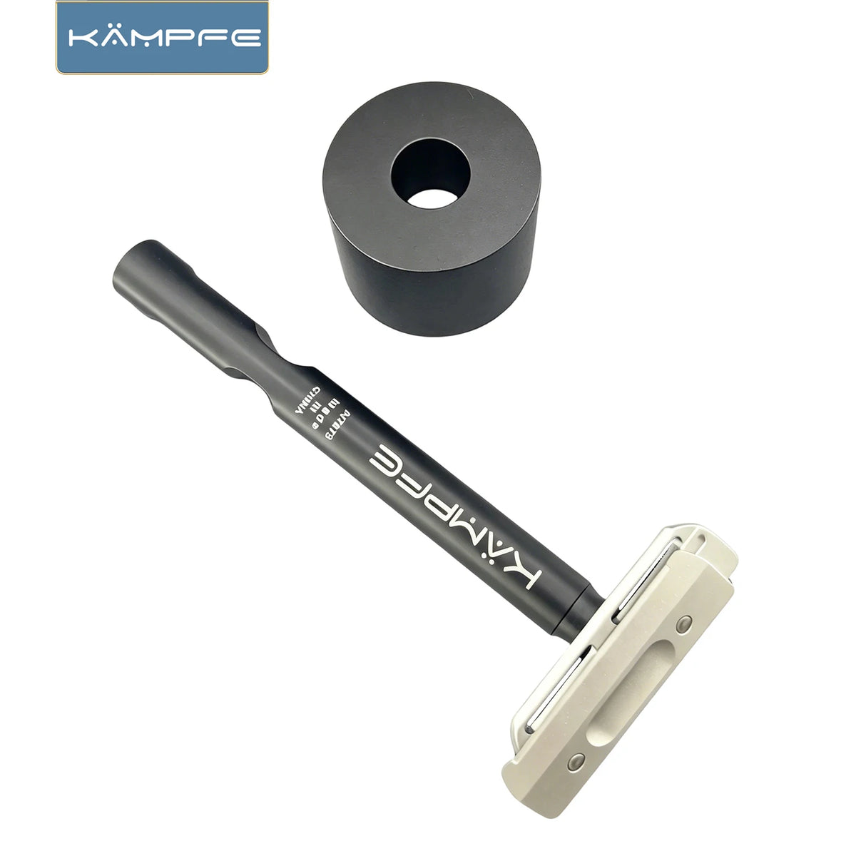 KAMPFE Shaving Kit Manual Safety Razor with Stand Classic CNC machined Razor Gift for Father