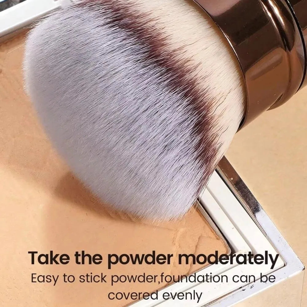 1 PCS Portable Synthetic Hair Retractable Makeup Brush UItra-Soft Flat Angle Powder Brush Makeup Tool Makeup Application