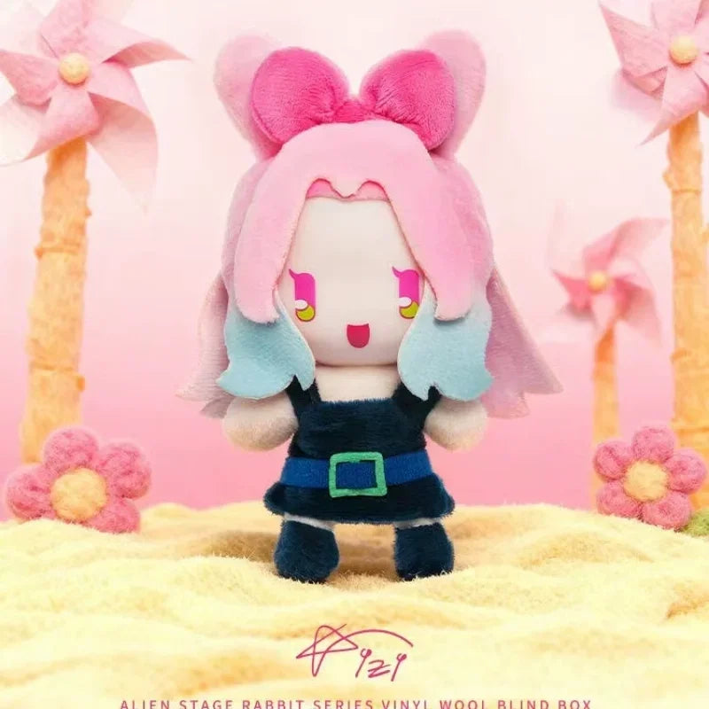 100% Genuine Alien Stage Rabbit Series Vinyl Plush Blind Box Pendant Trendy Play Peripheral Doll Mystery Box Gift Toy Customized