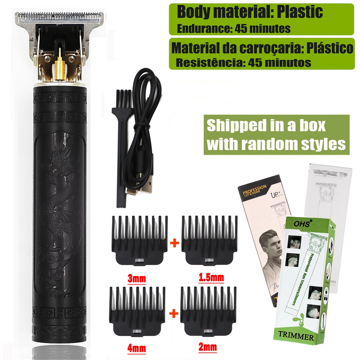 T9 Hair Clipper Repair Beard Shaving Body Hair Trimmer Electric Machine Men Haircut Machine 0mm Barber Shaver