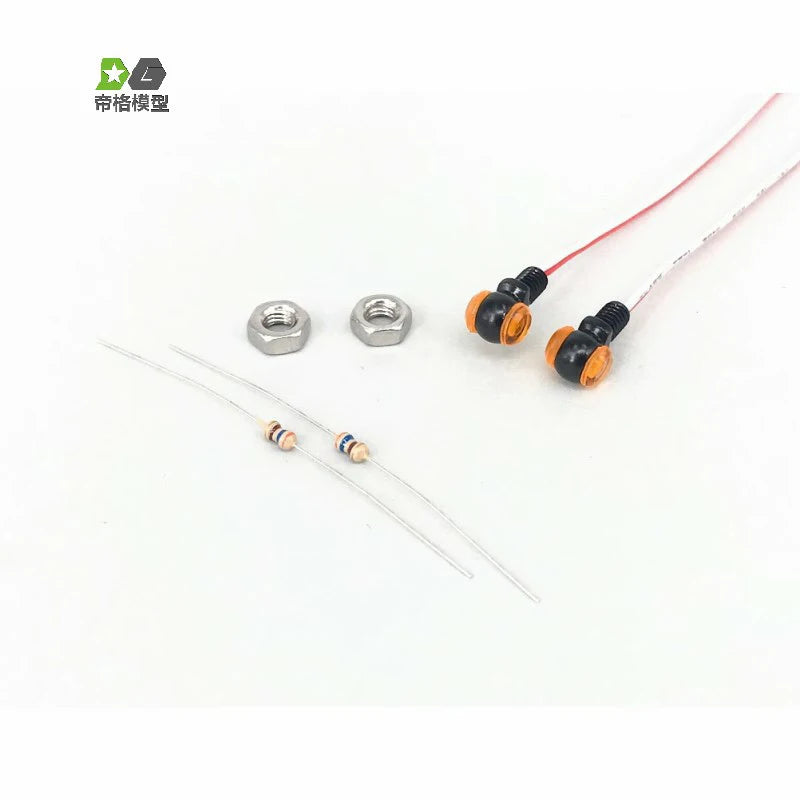 1Pair LED Position Lamp Side Lights for 1/14 Tamiya RC Truck Car For Scania 770S BENZ 3363 For VOLVO FH16 MAN Diy Parts Toys