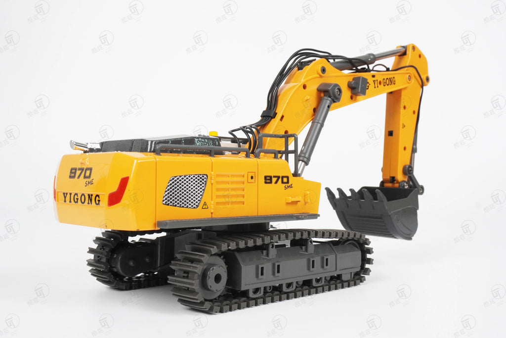 Mini Excavator 1/50 970 Electric Excavator Simulation Model With Lighting System Desktop Remote Control Excavator Model Toy