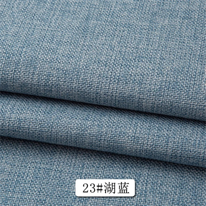 150 Cm Wide Home Textile Cotton Linen Style Sofa Fabric Solid Color Thickened Linen Coarse Cloth DIY Tablecloth Fabric 400 G / M