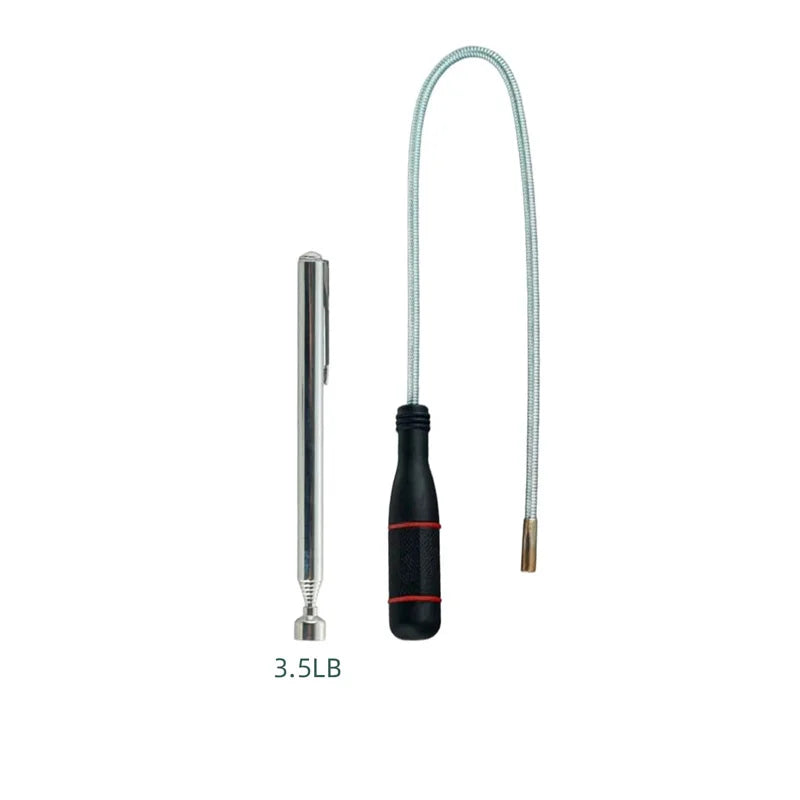 Flexible Magnetic Pickup Tool Extendable Magnetic Handheld Stick with Non-Slip Handle Retrieval Tools for Pick-up Screws Nuts