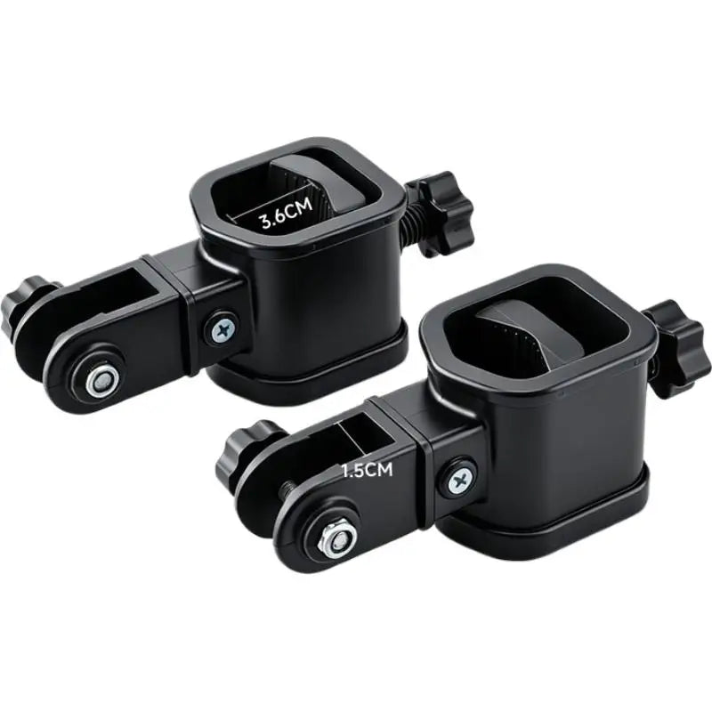 Dual Clamp Wagon Umbrella Holder Universal Camping Folding Cart Parasol Mount Bracket Stable Sun Shade Fixing Accessories